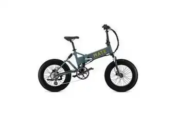 Darty Mate. vélo électrique mate. mate x fatbike jet grey offre