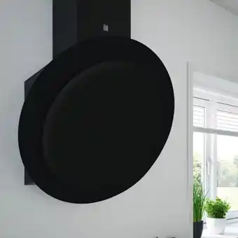 Brico Dépôt Hotte noire ronde inclinée verre l. 60 cm offre