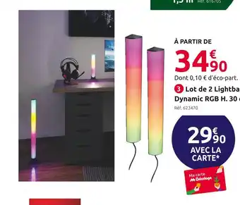 Lot de 2 lightbars dynamic rgb