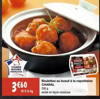 Boulettes de viande charal