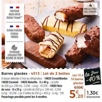 Thiriet Barres Glacées offre
