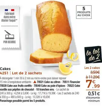 Thiriet Cakes Au Citron offre