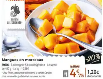 Thiriet Mangues En Morceaux offre