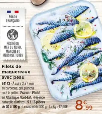 Thiriet Filets De Maquereaux Avec Peau offre