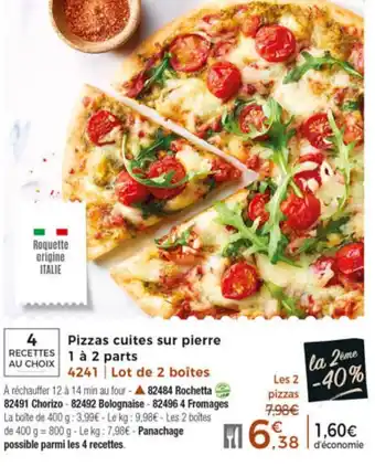 Thiriet Pizzas Cuites Sur Pierre offre