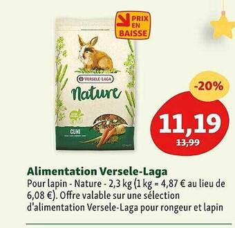 Maxi Zoo Alimentation versele-laga offre
