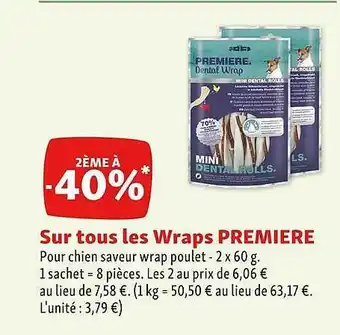 Maxi Zoo Les wraps première offre