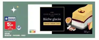 ALDI Bûche mangue - passion - coco offre