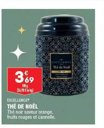 ALDI Thé de noël excellence offre