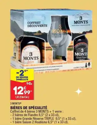 ALDI Bière de spécialité 3 monts offre