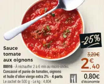 Thiriet Sauce Tomate Aux Oignons offre