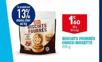 ALDI Biscuits fourrés choco-noisette offre
