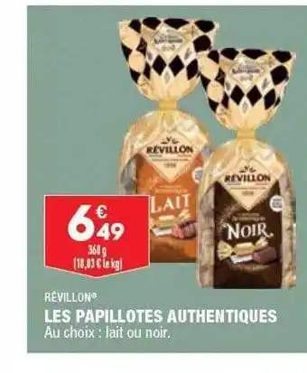 ALDI Les papillotes authentiques révillon offre
