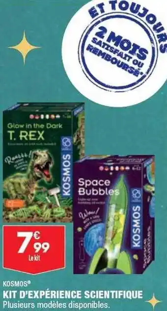 ALDI Kit d'expérience scientifique kosmos offre
