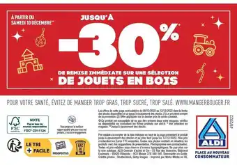 ALDI Sélection de jouets en bois offre