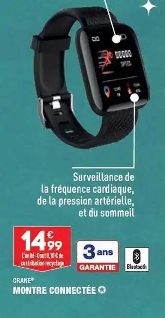 Montre connectée crane