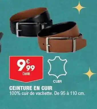 ALDI Ceinture en cuir offre