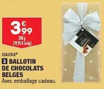 ALDI Ballotin de chocolats belges isaura offre
