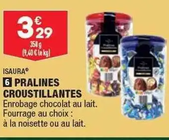 ALDI Pralinés croustillantes isaura offre