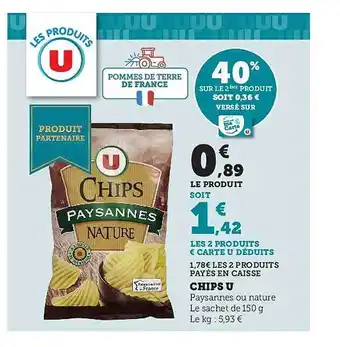 Super U Chips u offre