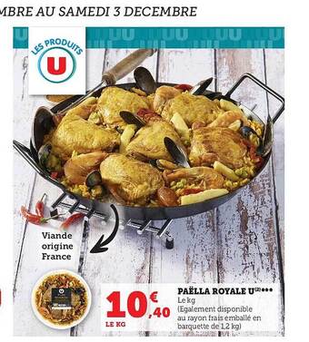 Super U Paëlla royale u offre