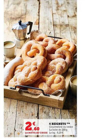 Super U 4 beignets offre