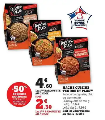 Super U Haché cuisine tendre et plus offre