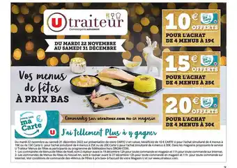 Super U U traiteur offre