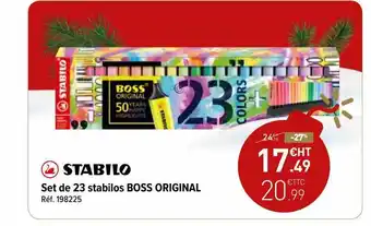 Set de 23 stabilos boss original