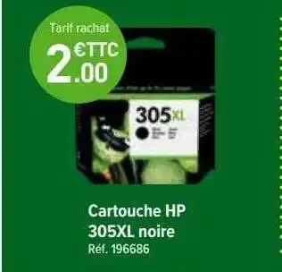 Top Office Cartouche hp 305xl noire offre