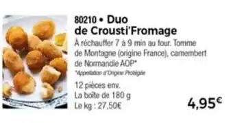 Thiriet Duo de crousti'fromage offre