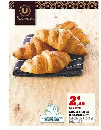U Express Croissants u saveurs offre
