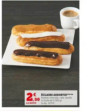 U Express Éclairs assortis offre