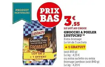 U Express Gnocchi à poêler lustucru offre
