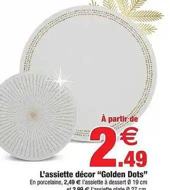 Bazarland L'assiette décor offre