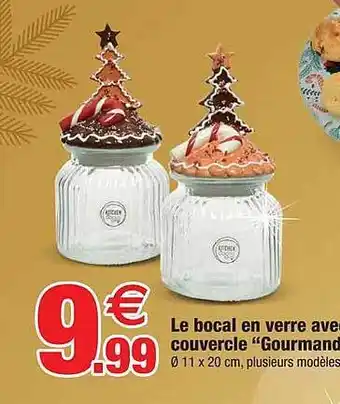 Bazarland Le bocal en verre avec couvercle offre