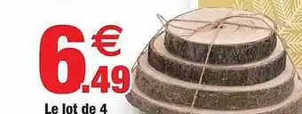 Bazarland Le lot de 4 offre