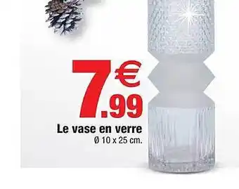 Bazarland Le vase en verre offre
