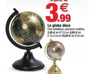 Bazarland Le globe déco offre