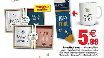 Bazarland Le coffret mug + chaussettes offre