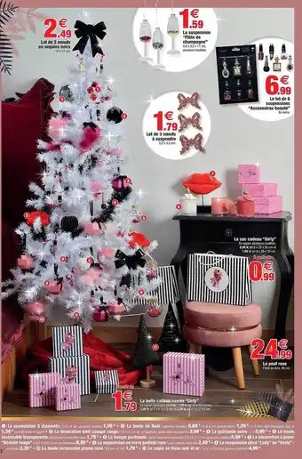 Bazarland Lot de 2 nœuds en sequins noirs, la suspension offre