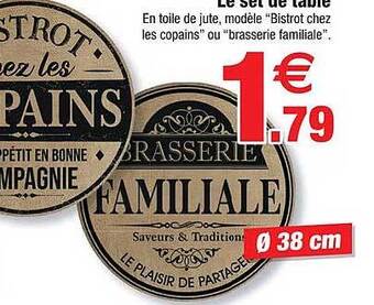Le set de table