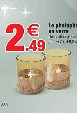 Bazarland Le photophore en verre offre