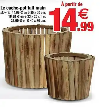 Le cache-pot fait main