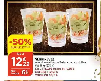 Bi1 Verrines offre