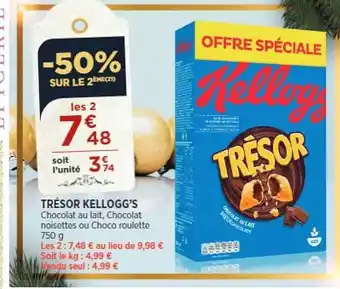 Bi1 Trésor kellogg's offre