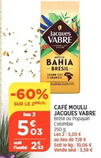 Bi1 Café moulu jacques vabre offre