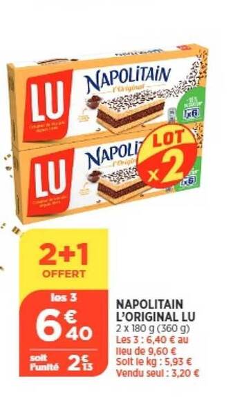 Bi1 Napolitain l'original lu offre