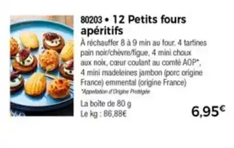 Thiriet 12 Petits fours apéritifs offre