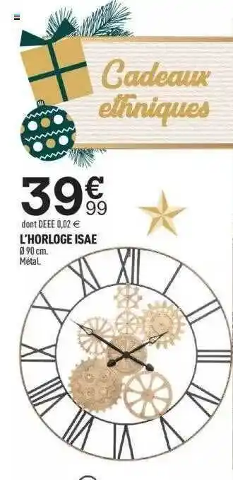 Centrakor L'horloge isae offre